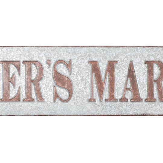 36" Gray Metal Farmhouse Sign Wall Décor